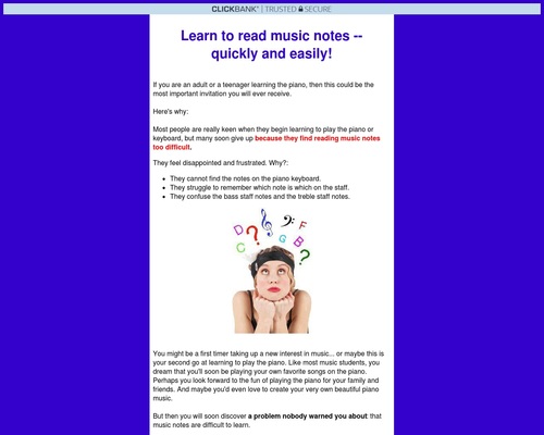 Read Music Notes Easily – For Adults.