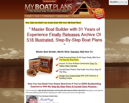 New! Myboatplans 518 Boat Plans – Updated For Higher Comms!