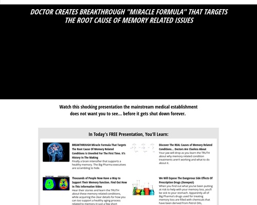 Super Memory Formula -breakthrough Miracle Formula Created By Doctor!