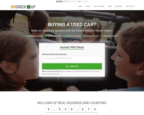 Vincheckup.com – Instant Vehicle History Reports