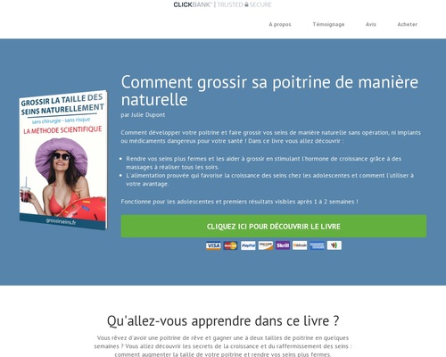 Grossir Des Seins Naturellement – Seul Produit Sur CB