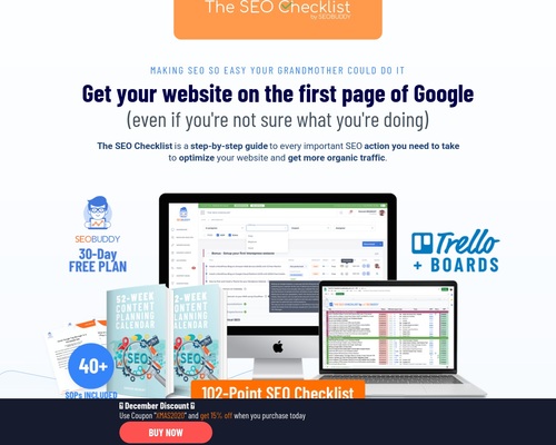 The SEO Checklist By SEO Buddy