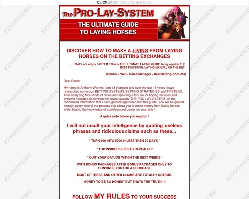 Pro Lay System The Ultimate Guide To Laying Horses