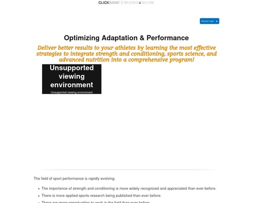 Optimizing Adaptation And Performance