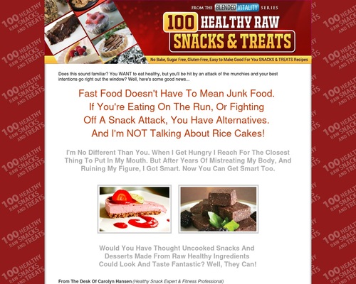 100 Healthy Raw Snacks And Treats