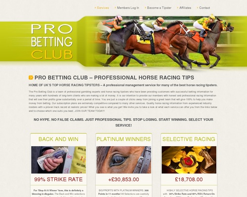 Professional Horse Racing Service