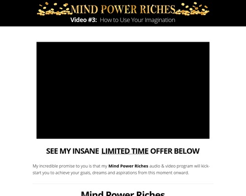 Mind Power Riches – 50% Commission