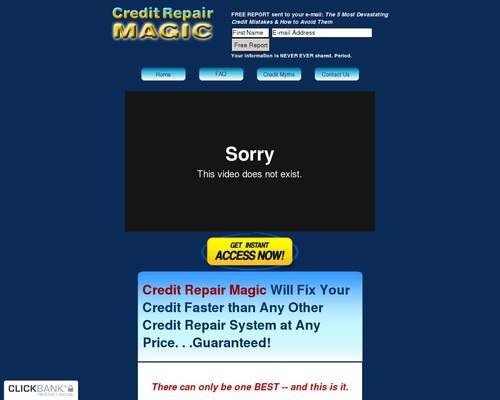 Credit Repair Magic Now Pays $50.58 On Every Sale!