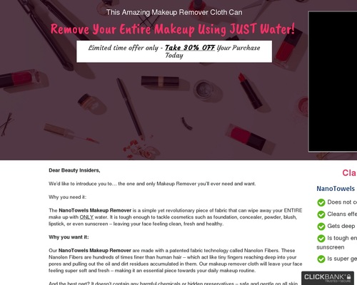 High In Demand Makeup Remover Cloth With Insanely High Conversions!