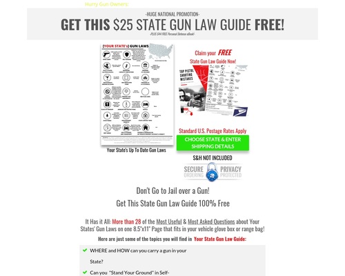 Top 28 State Gun Laws Free + Ship, High Cr, Cpa!