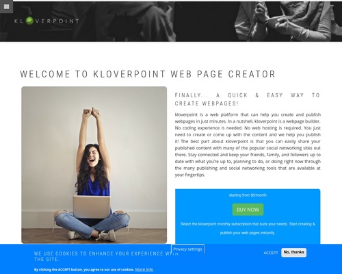 Kloverpoint Web Page Creator