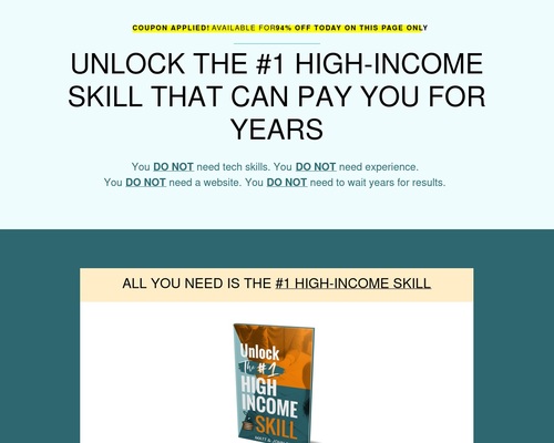 Unlock The #1 Skill – Big Monthly Commissions To You