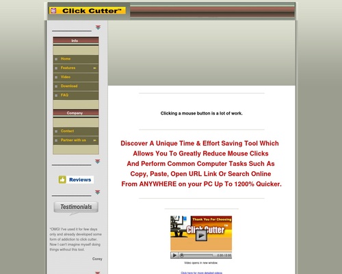 Click Cutter- 12x Speed Automatic Tool For Instant Online Search.