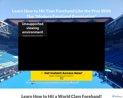 Tennis Forehand Domination Ebook