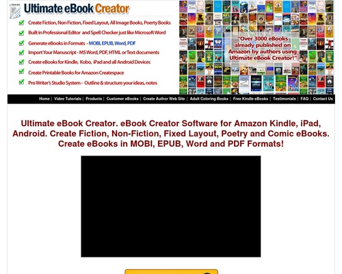 Ultimate Ebook Creator Amazon Kindle Mobi Epub Word PDF