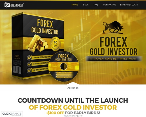 Forex Gold Investor – Best Converting Forex Robot For Gold! New 2017!