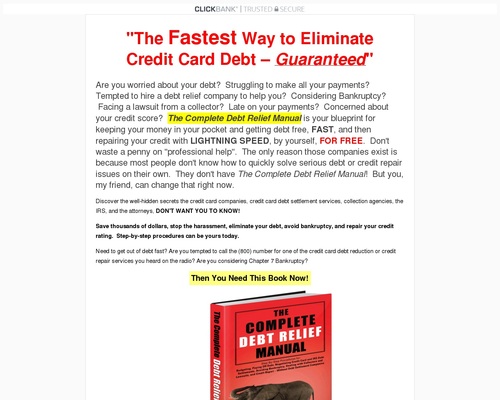 The Complete Debt Relief Manual