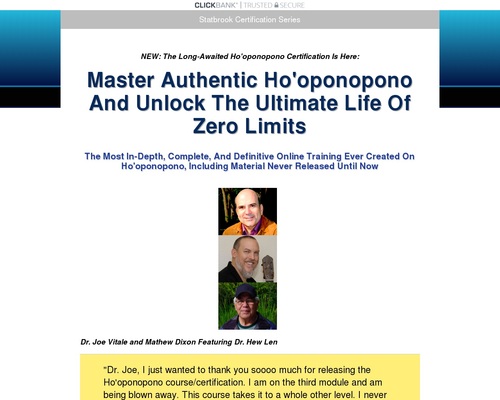 Ho’oponopono Certification = High Conversions!