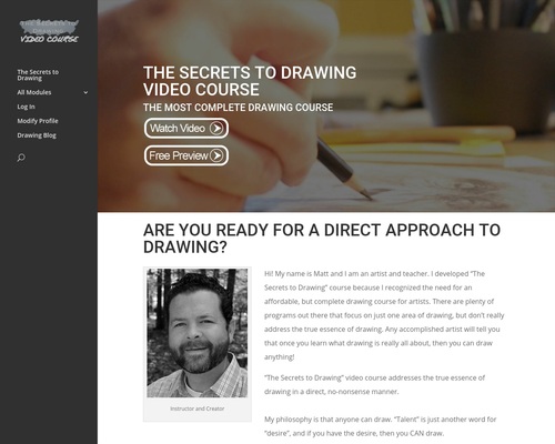 The Secrets To Drawing Video Course