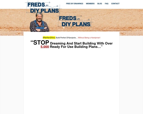 Freds 5000 Do-It-Yourself Building Plans!