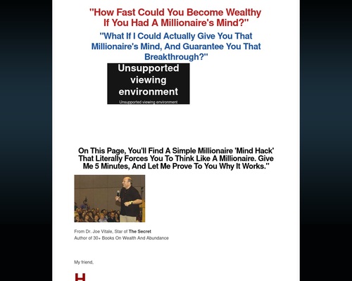 Dr. Joe Vitale – Wealth Trigger 360