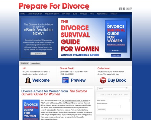 “The Divorce Survival Guide for Women” – Brand New Product!