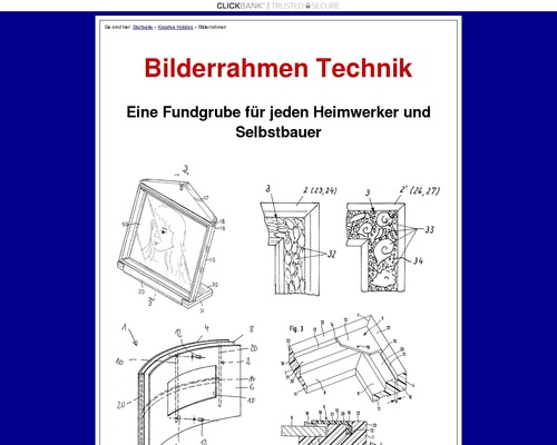 Bilderrahmen und Rahmen Technik