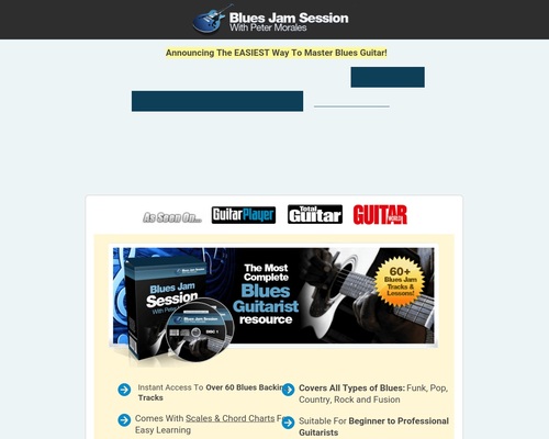 Newly Updated! BluesJamSession.com – 6% Conversions