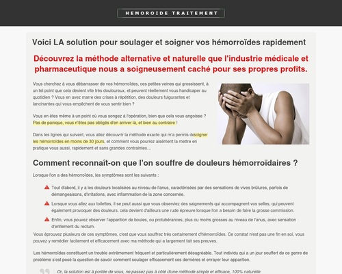 Le guide complet contre les hemorroides