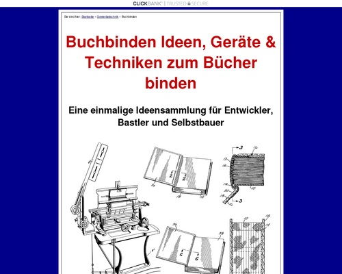 Buchbinden Ideen, Geräte & Technik