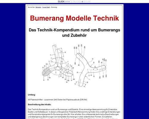 Bumerang Modelle aus aller Welt Technik