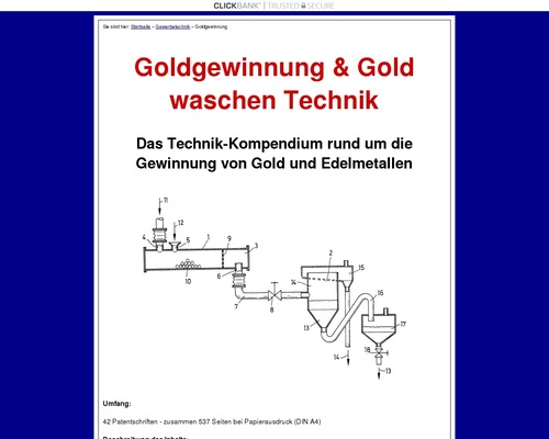 Goldgewinnung & Gold waschen Technik