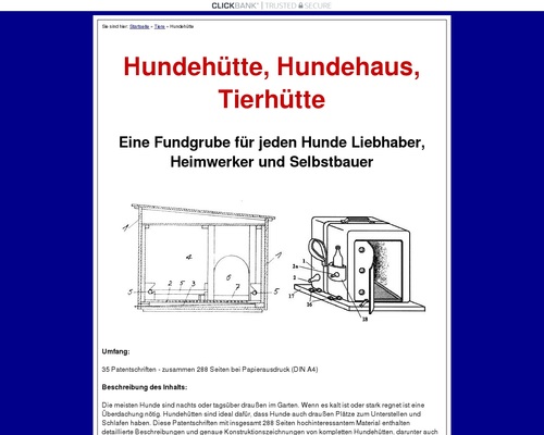 Hundehütte, Hundehaus, Tierhütte Technik