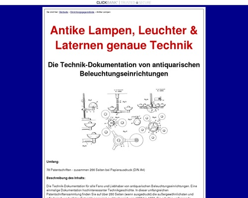 Antike Lampen, Leuchter und Laternen Technik