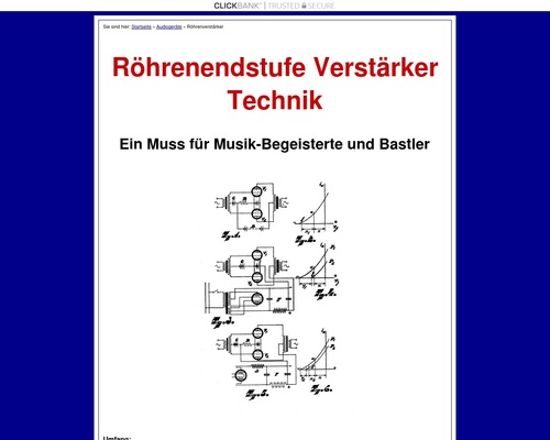 Röhrenendstufe Verstärker Technik