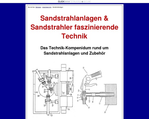 Sandstrahlanlage, Sandstrahler Technik