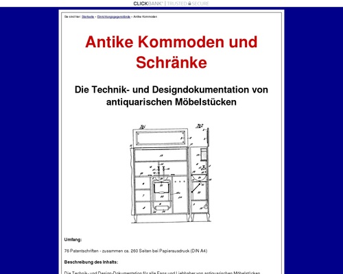 Antike Kommoden und Schränke Technik