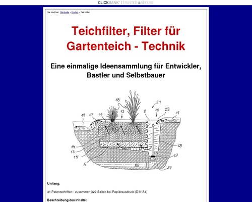 Teichfilter, Gartenteich Filter Technik