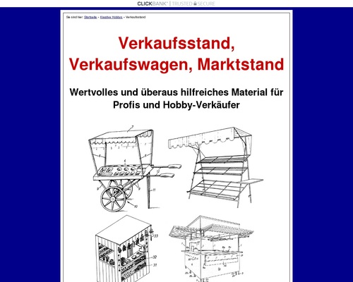 Verkaufsstand, Verkaufswagen, Marktstand Technik