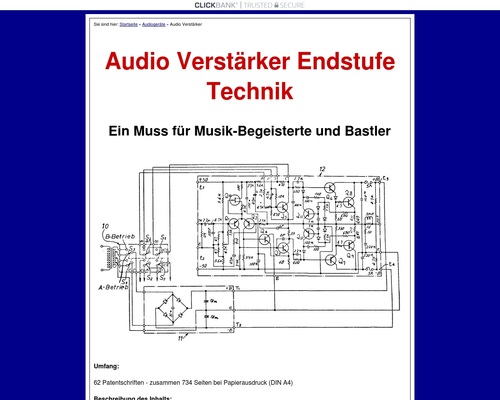 Audio Verstärker, Endstufe Technik