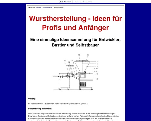 Wurstherstellung Technik