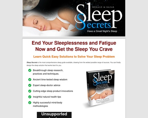 Sleep Secrets – How to Fall Asleep Fast, Beat Fatigue and Insomnia