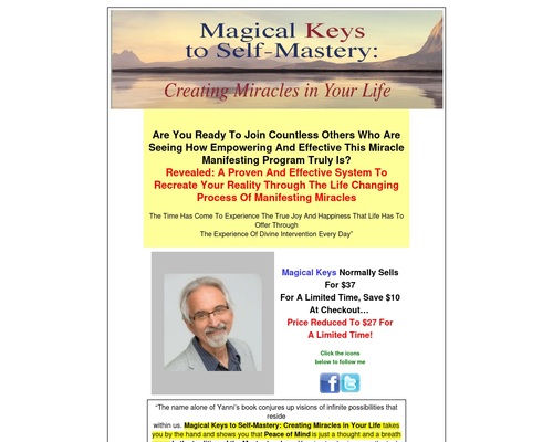 Magical Keys to Self-Mastery: Creating Miracles in Your Life