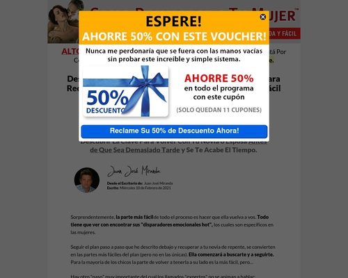 Recupera a tu Mujer, Gran Conversion