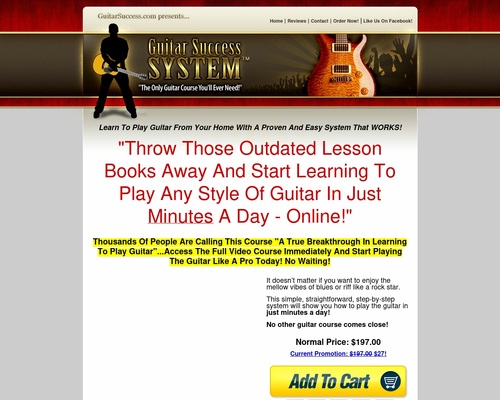 Guitar Success System – The ONLY Guitar Course You’ll Ever Need!