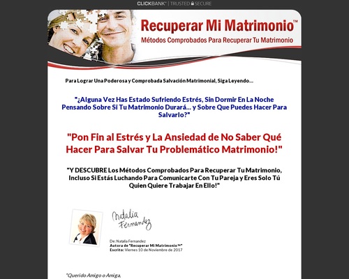 Recuperar Mi Matrimonio. Sin Opt-In