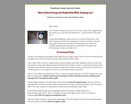 Polyphasic Sleep Mastery