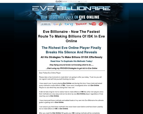 Eve Online Billionaire ISK Guide