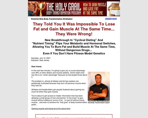 Holy Grail Body Transformation Program 2016