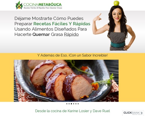 Cocina Metabolica | Libro De Recetas Quema Grasa #1 En Clickbank